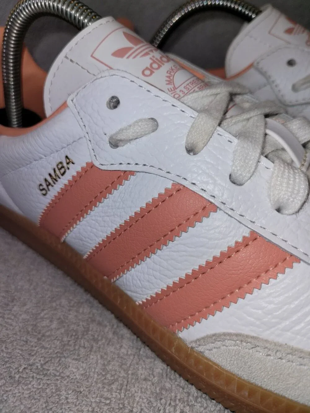 Adidas Samba OG Women's Size 9.5 White Wonder Clay Tan Sneakers IG5932 (#2236)